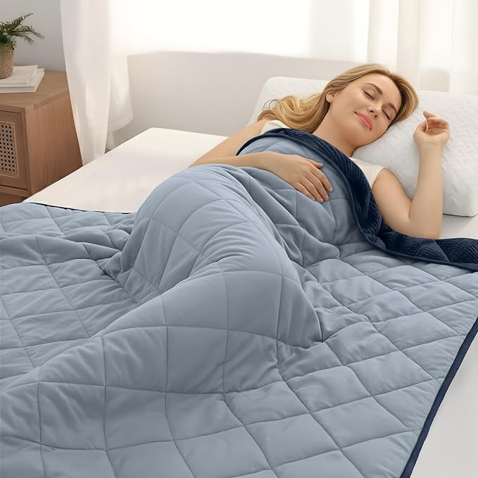 ZonLi 20lbs Weighted Blanket for Adults Sleeping, Double-Sided All Season by Zonli