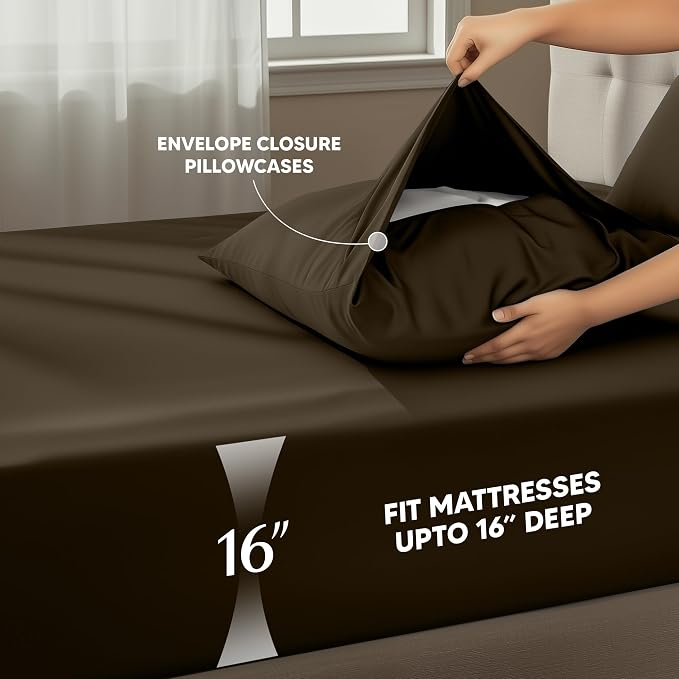 Utopia Bedding King Size Sheet Set – 4 Piece Bed Sheets, Soft and Breathable - Image 4