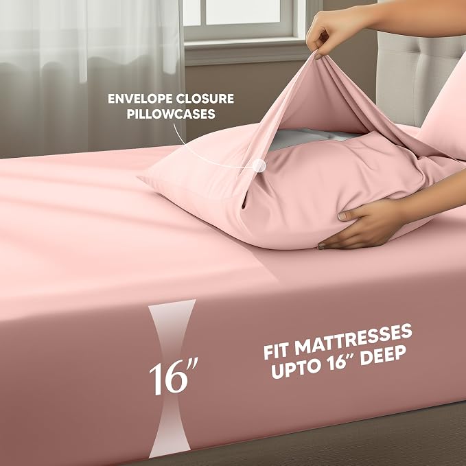 Utopia Bedding Queen Size Sheet Set – 4 Piece Bed Sheets, Soft and Breathable - Image 4