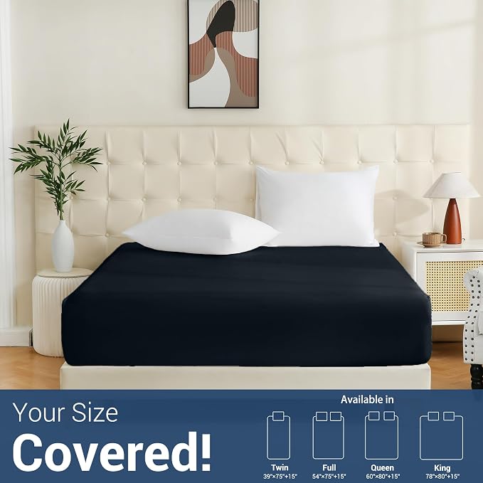 Bulk King Fitted Sheet Only Deep Pocket 6 Pack, Quick Sort Bottom Bed Sheets - Image 2