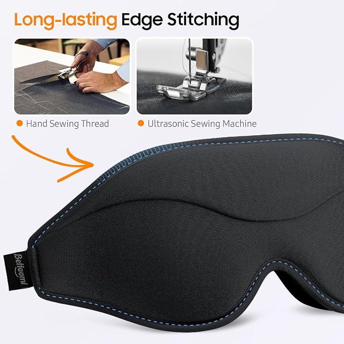 Sleep Mask, Premium Eye Mask for Sleeping, Total Blackout, Super Soft Comfort - Image 7