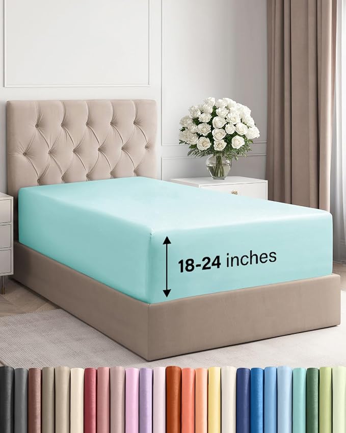 Extra Deep Twin XL Fitted Sheet by CGKUnlimited