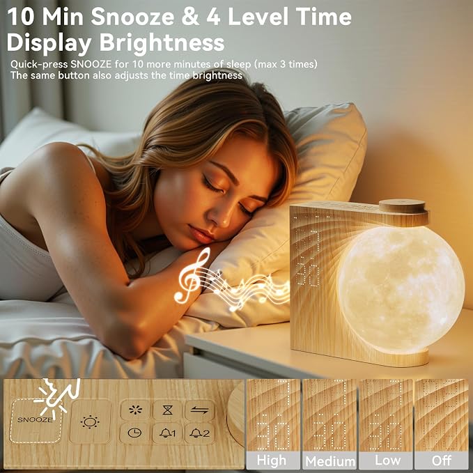 Sunrise Alarm Clocks for Heavy Sleepers, Night Lamp Clocks for Bedrooms - Image 6