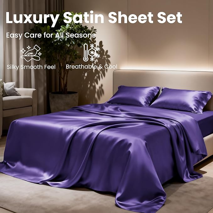 Love's cabin Satin Queen Sheets Set - Image 8