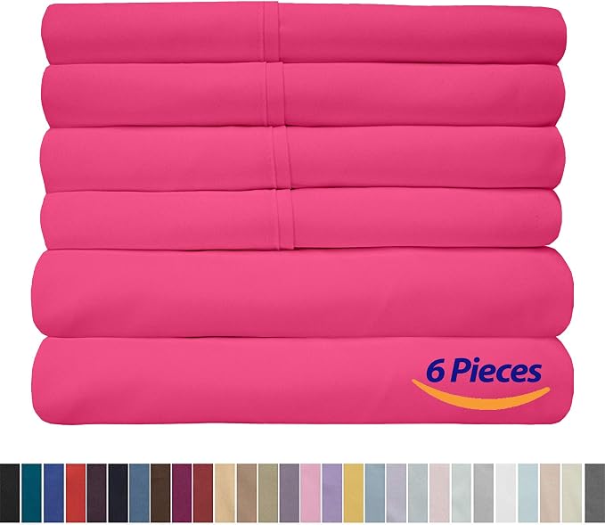 Sweet Home Collection 6 Piece Bed Sheet Set, RV Short Queen - Image 6