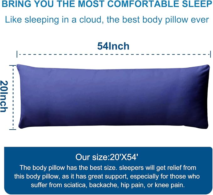 DOWNCOOL Large Body Pillow Insert- Breathable Full Body Pillow - Image 6