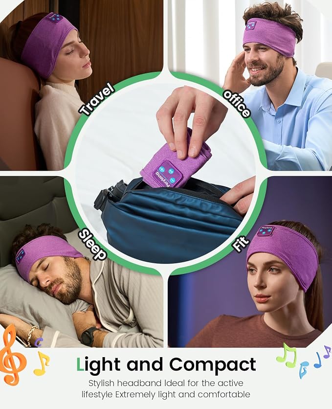Perytong Sleep Headphones Wireless, Air Travel, Meditation - Image 8