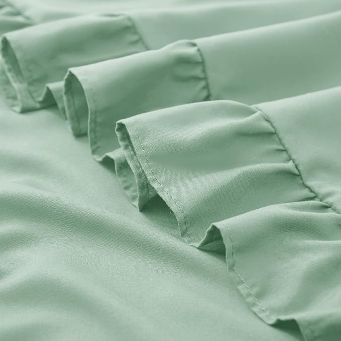 KKJIAF Ruffle Pillow Cases Standard Size Set of 2, Ruffled Pillow Covers - Image 6
