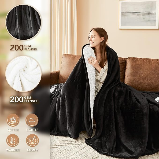 Homemate Heated Electric Blanket Queen Size - Image 3