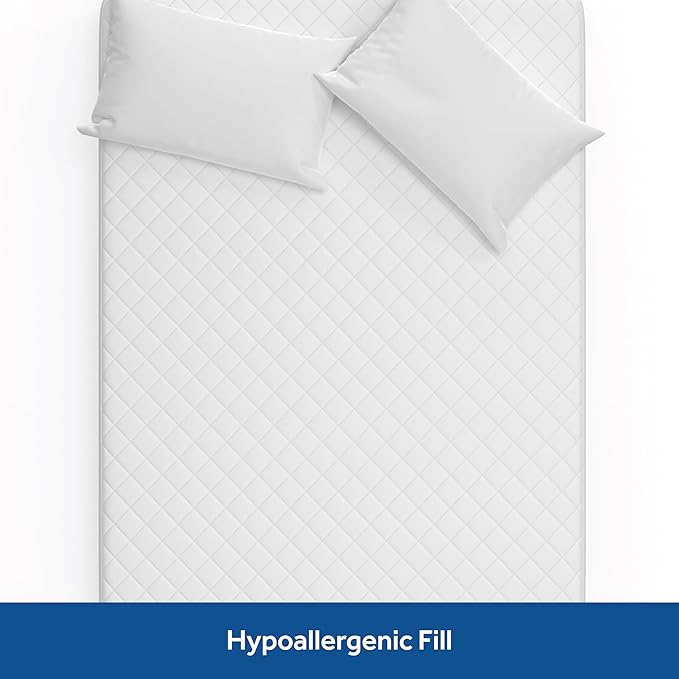 Sealy Luxury 100% Cotton Soft Top Layer, High Loft Comfort EternaLoft Fiberfill - Image 3