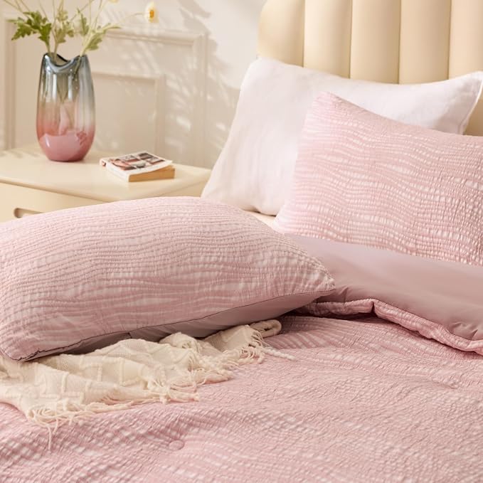 BEDELITE Blush Pink King Size Comforter Set - Image 5