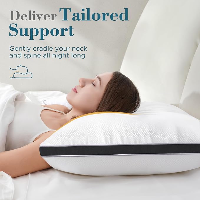 viewstar Bed Pillows Standard Sizes Set of 2, Hotel Quality Cooling Down - Image 3