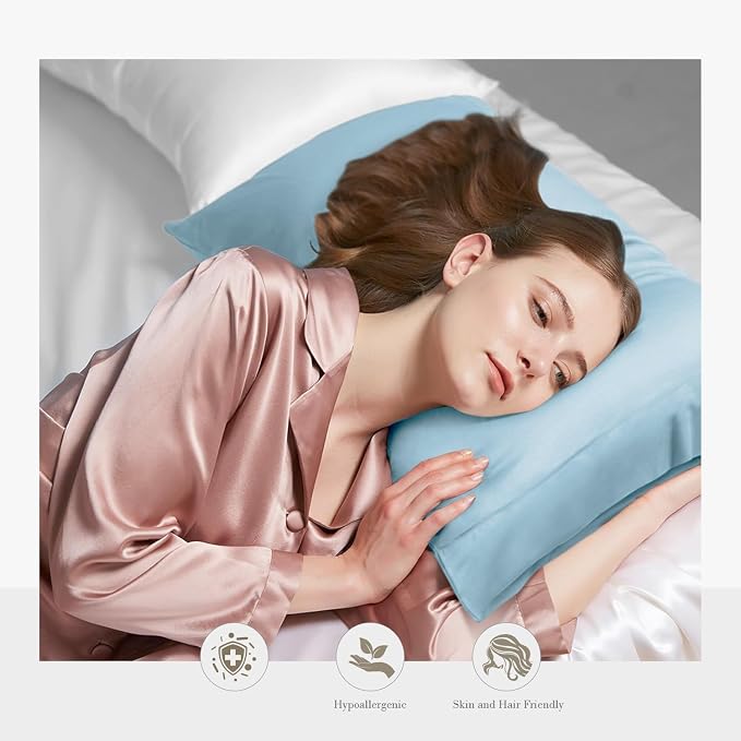 WishSmile Cooling Queen Pillowcases Set of 2 Breathable Cool Silky Soft Rayon - Image 3