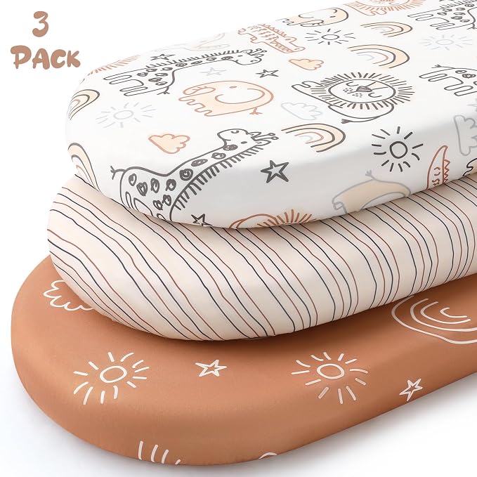 Yoofoss Bassinet Sheets for Baby, Baby Delight, Angelbliss, Soft Breathable - Image 5