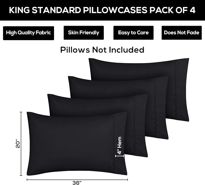 Utopia Bedding King Standard Pillow Cases - Image 3