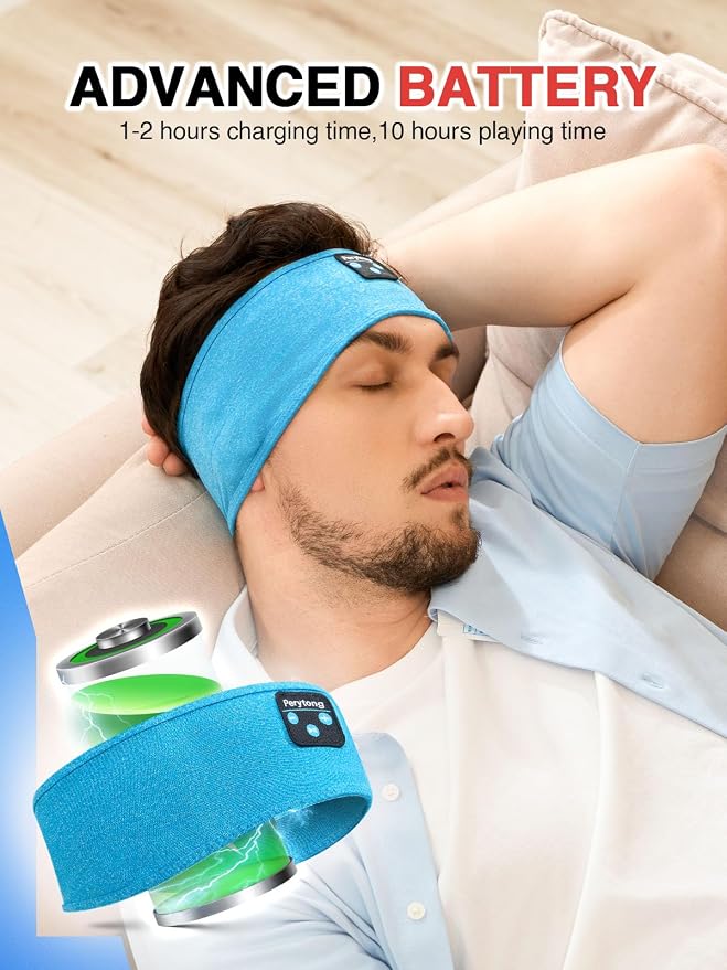 Perytong Sleep Headphones Wireless, Air Travel, Meditation - Image 5