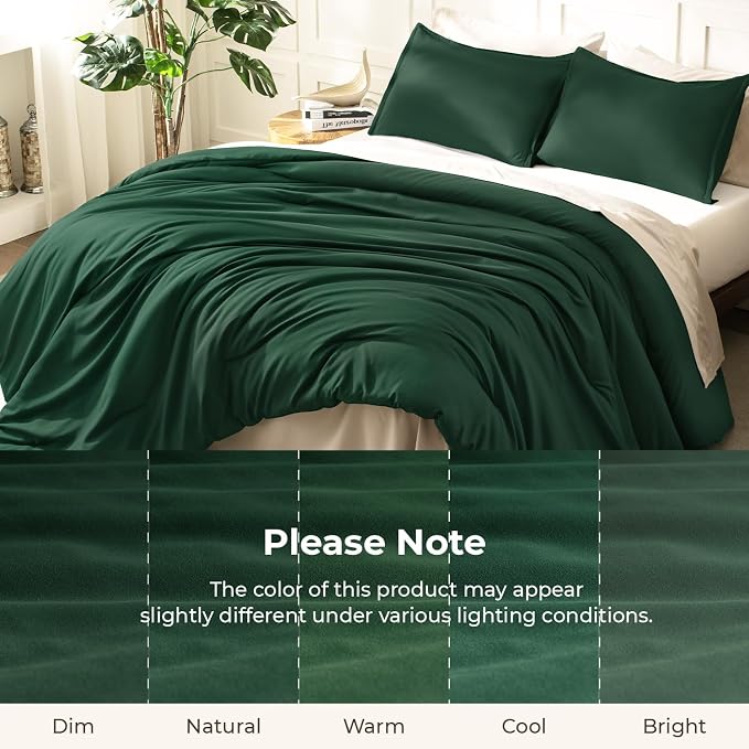 Litanika Oversized King Comforters Emerald Green Super King Size, 3 Pieces - Image 8