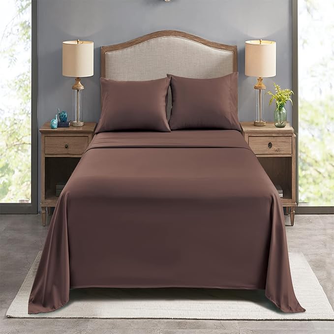 FreshCulture Twin Flat Sheets Only, Soft Microfiber Bedding Sheets - Image 7
