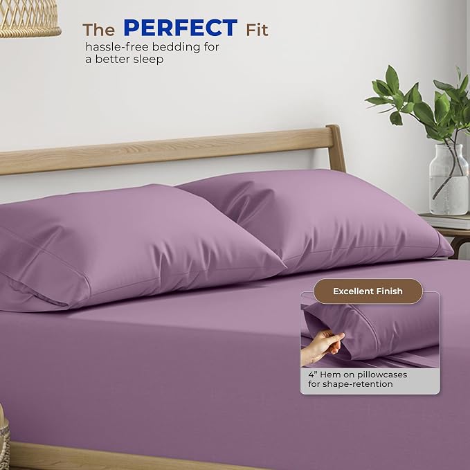 Thread Spread 100% Egyptian Cotton King Size Pillow Cases Set of 2 - Image 4