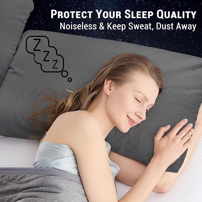 Gogreen Bamboo Rayon Waterproof Pillow Protector, Breathable Pillow Cover - Image 4
