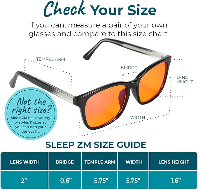 Sleep ZM Blue Light Blocking & Light Sensitivity Glasses - Image 4
