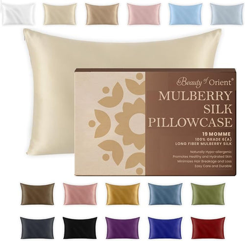 19 Momme Premium Mulberry Silk Pillowcase by BeautyofOrient