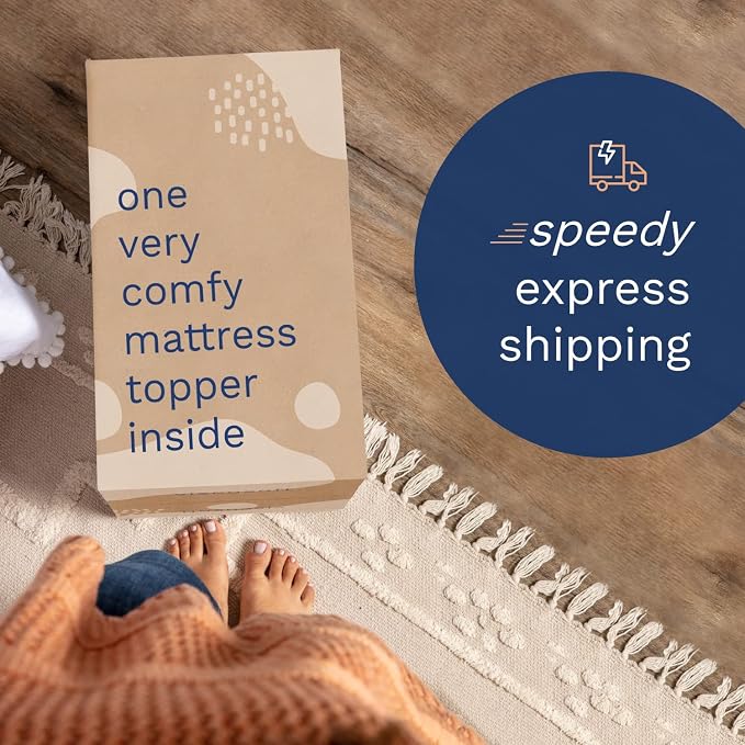 ViscoSoft 3 Inch Memory Foam Mattress Topper Short Queen - Image 4