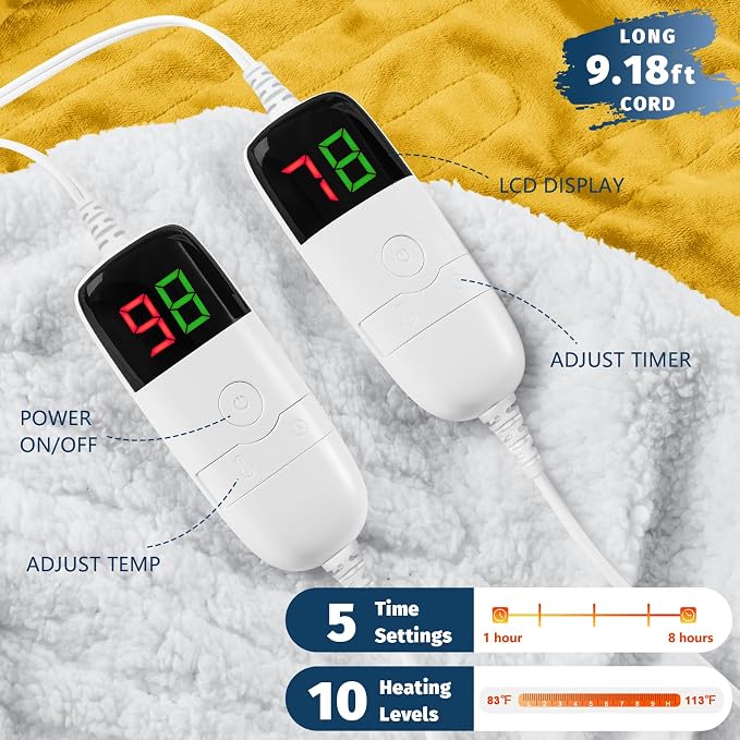 Heated Electric Blanket King Size - Image 3