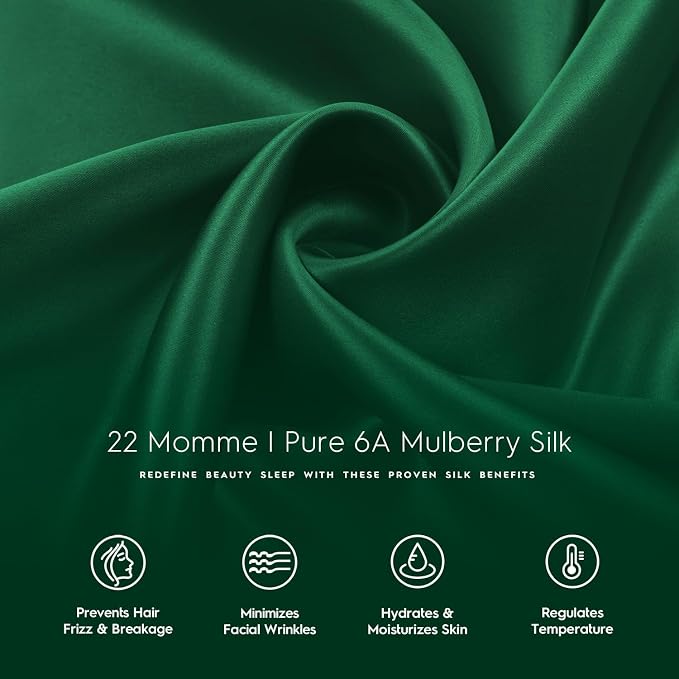 Tafts Silk Pillow Cases - 22mm 100% Pure Mulberry 6A Silk Pillowcase - Image 5
