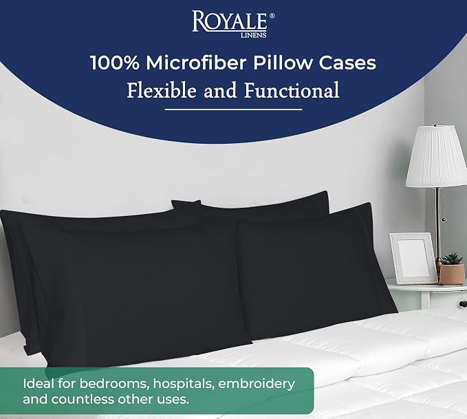 Royale Linens King Pillowcase Set of 2 - Image 6