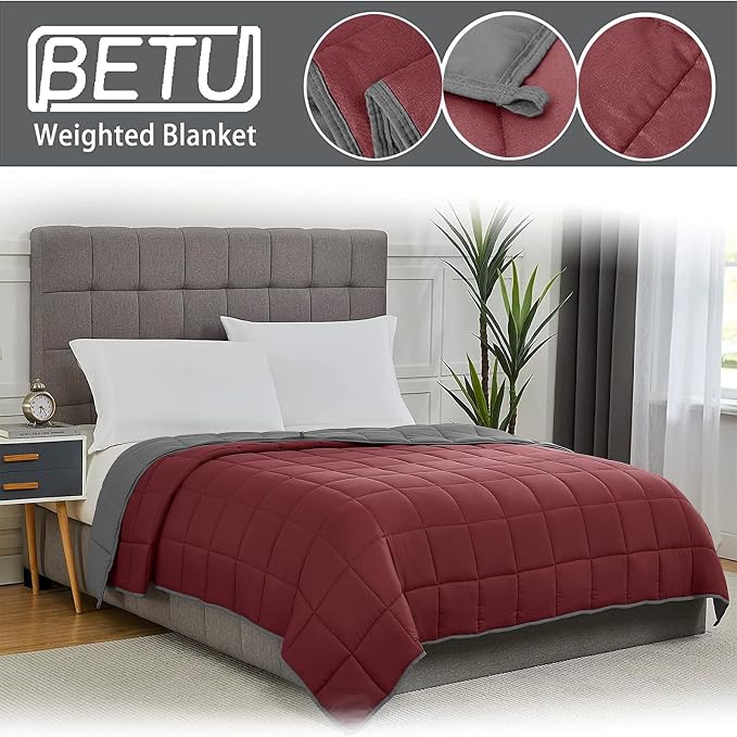 Weighted Blanket for Adults 20lbs, Twin Full Size Cooling Heavy Throw Blanket - Image 3