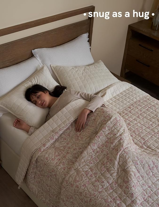 YnM 12lbs Weighted Blanket for Adults, Linen Heavy Bed Throw Blanket - Image 3