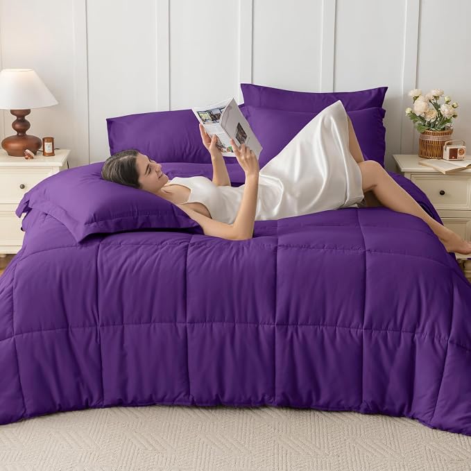 JOLLYVOGUE King Comforter Set, Ultra-Soft Bed in a Bag King Size 7 Pieces - Image 7