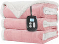 LaffyLo Electric Heated Blanket Twin Size 62 x 84, Fast Heating Blanket by LAFFYLO