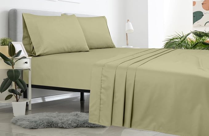 Royale Linens 2 Pack Bulk Flat Sheet Set - Image 8