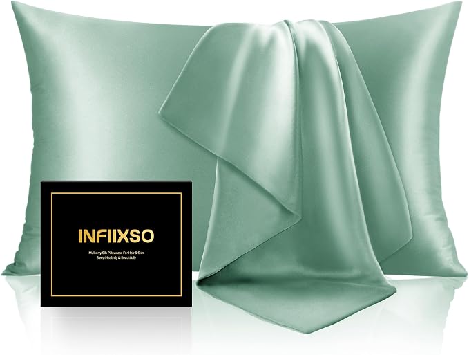 INFIIXSO Mulberry Silk Pillow Case King Size, Silk Pillowcase by INFIIXSO