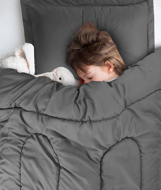 Utopia Bedding Grey Kids Comforter Set - Image 8