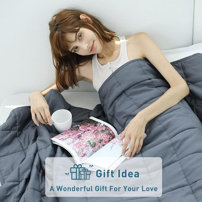 Weighted Idea Weighted Blanket for Adults Queen Size Cooling Breathable Heavy - Image 4