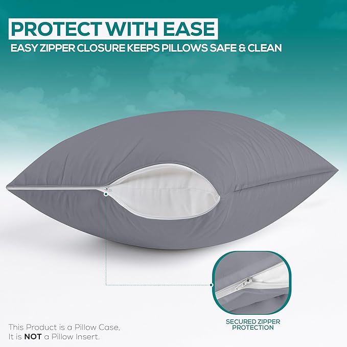 Utopia Bedding Premium 100% Waterproof Pillow Protectors - Image 4