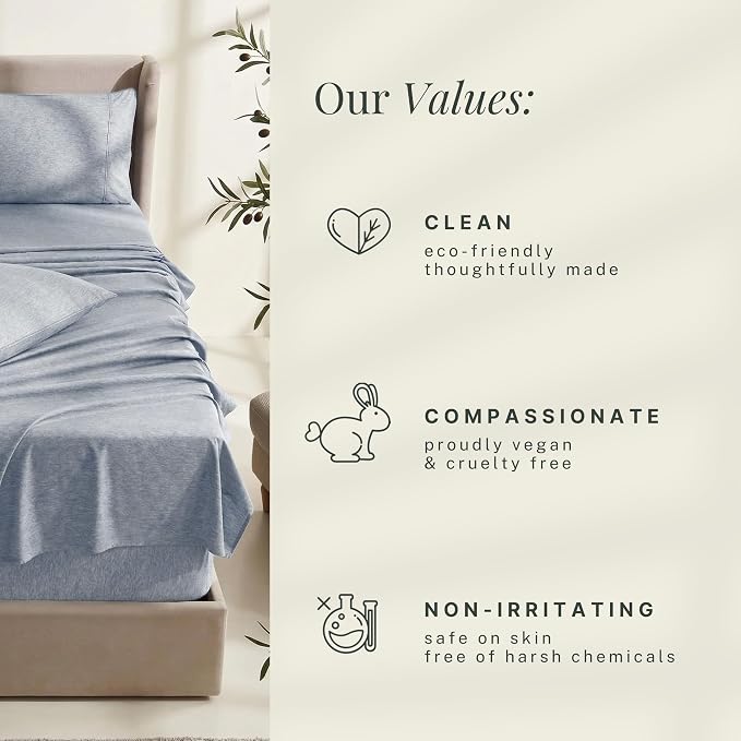 Hearth & Harbor Bed Sheets, Luxury Soft 6 Piece Bed Sheet Set Extra Deep Pocket - Image 7