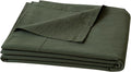 BESTOUCH Flat Sheet Only 100% Washed Cotton Linen Feel Wrinkle-Free, by BESTOUCH