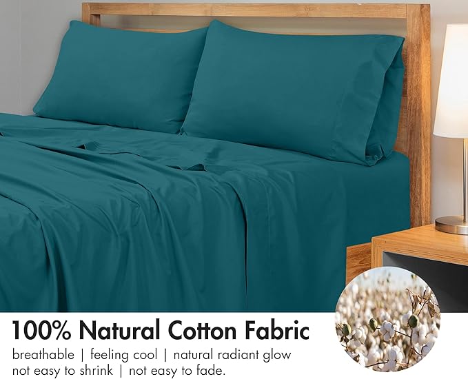 Royale Linens 300 Thread Count 100% Long Staple Combed Cotton Flat Sheet - Image 4