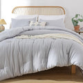 ROSGONIA Oversized King Comforter Light Gray, Soft Lightweight Oversized King by ROSGONIA