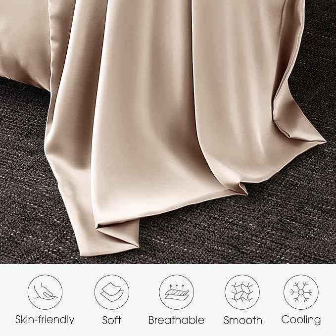 100% Silk Pillow Cases 2 Pack King Size Mulberry Silk Pillowcase - Image 3