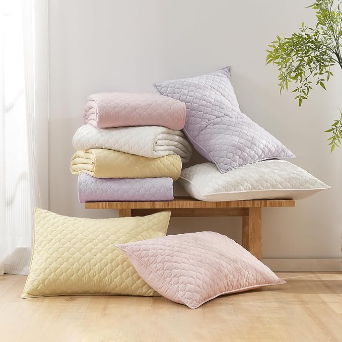 HORIMOTE HOME Quilt King Size Light Pink, Lightweight Quilt - Image 6