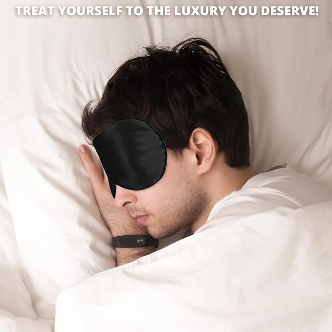 Silk Sleep Mask 100% 22 Momme Mulberry, Sleep Eye Mask - Image 6