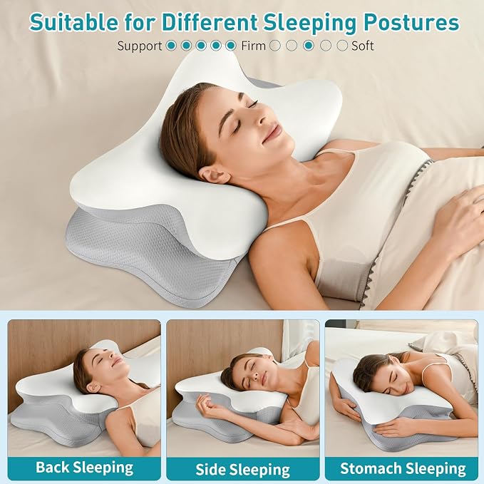 Cervical Neck Pillow for Neck Pain Relief, Ergonomic Pillow for Sleeping - Image 7