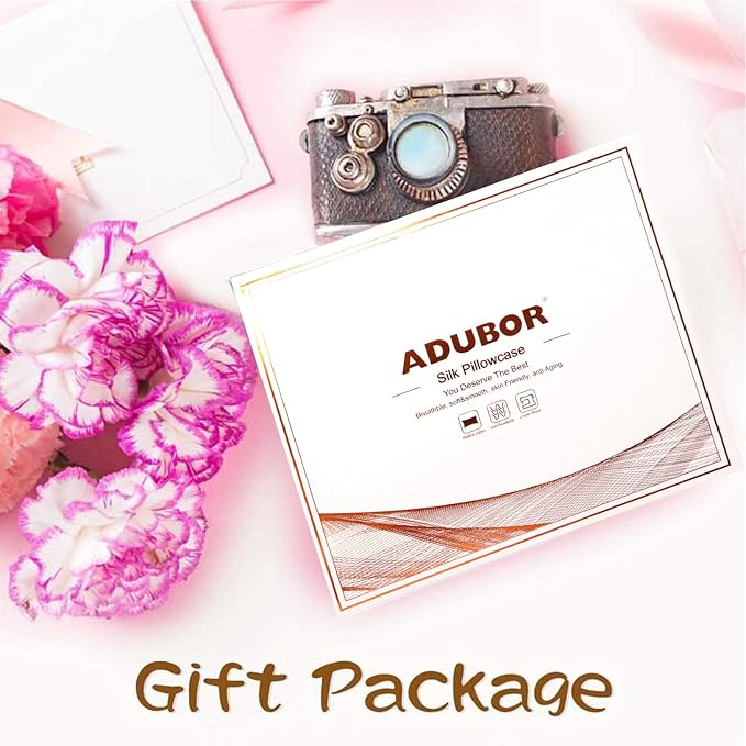 Adubor Silk Pillowcase 2 Pack for Hair and Skin - Image 7
