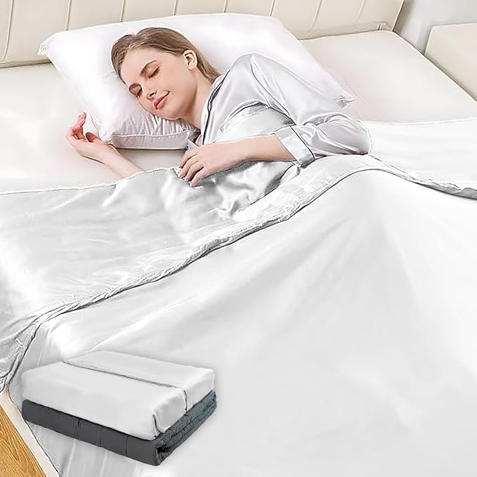 Viscose Made from Bamboo Cooling Weighted Blanket California King Size Heavy by Weighted+Idea