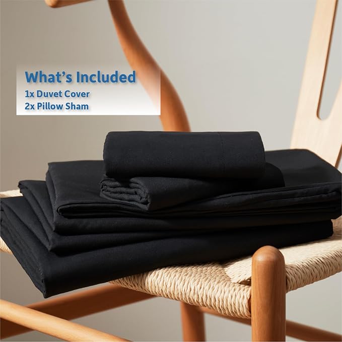 Nestl Black Duvet Cover King Size - Image 9